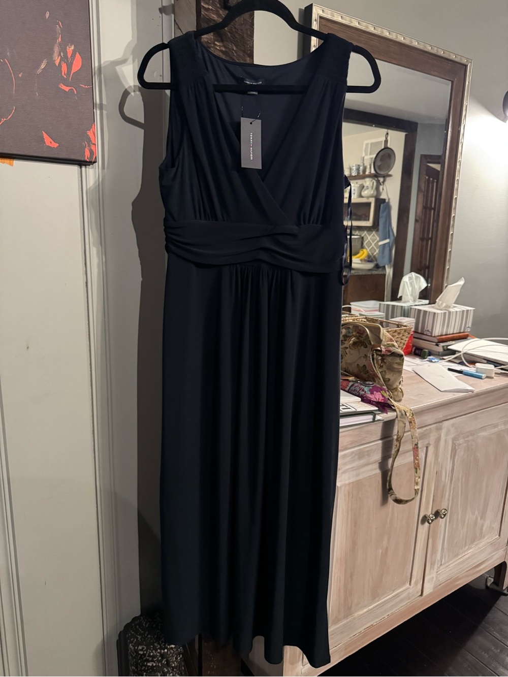 Tommy Hilfiger Black Sleeveless Maxi Dress